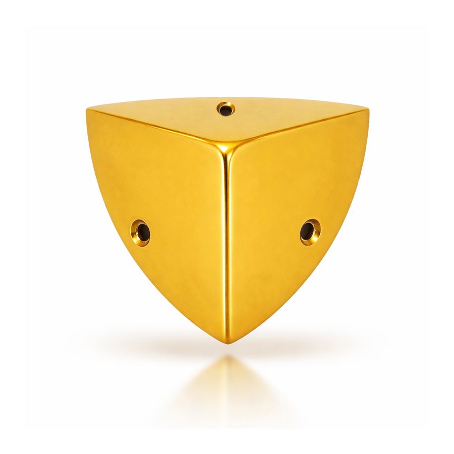 Coin de meuble en laiton poli