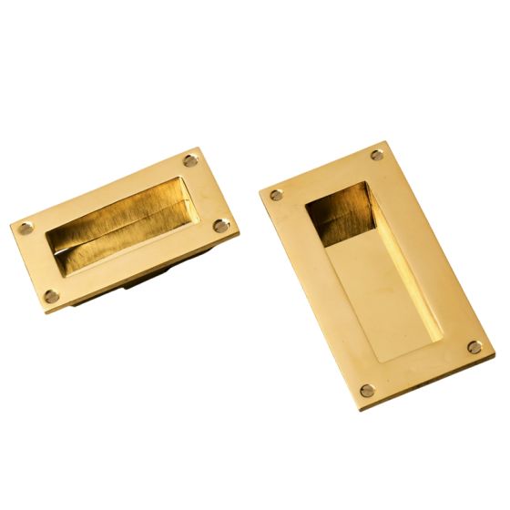 POIGNÉE LAITON ENCASTRABLE RECTANGULAIRE
