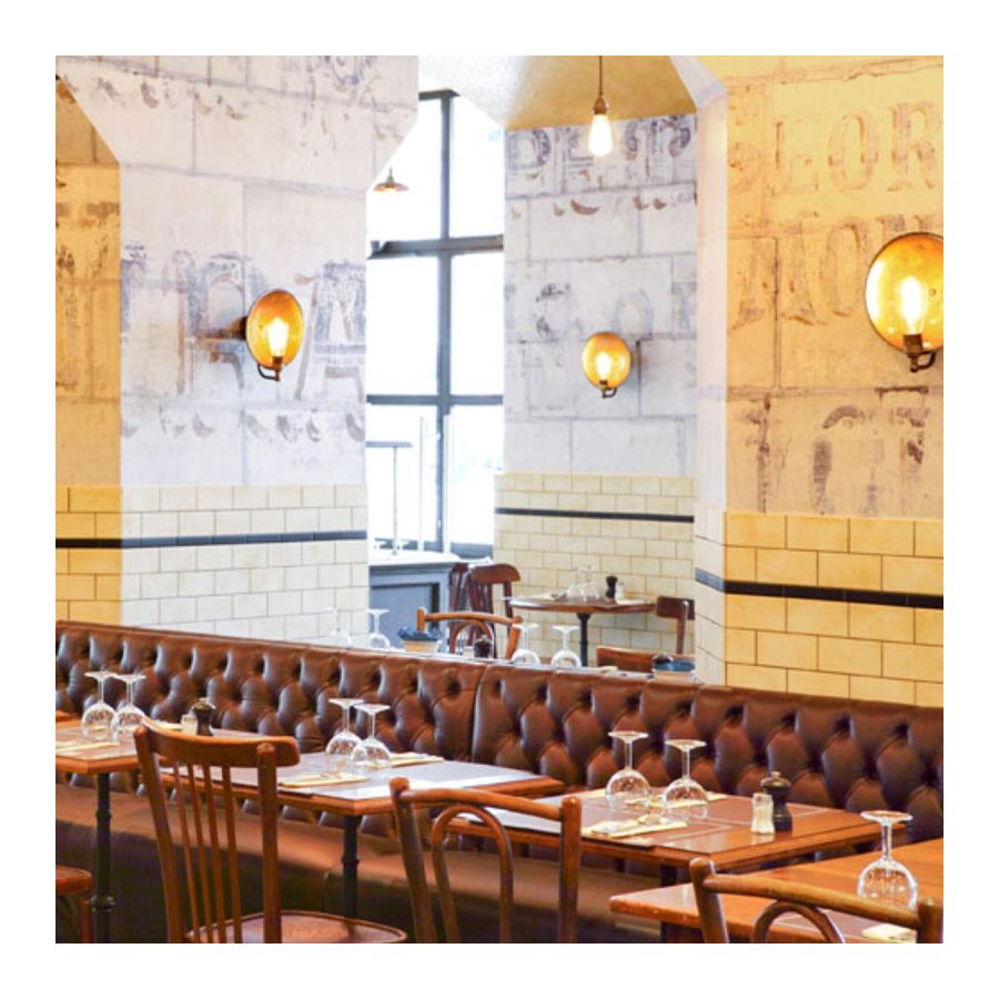 Applique murale industrielle en laiton | Luminaire mural design Ø25 cm IP20