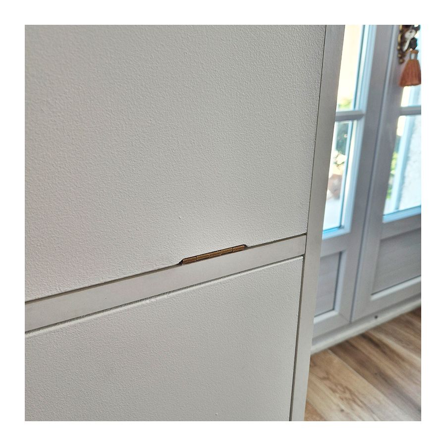 Charnière en laiton sur axe en acier inoxydable