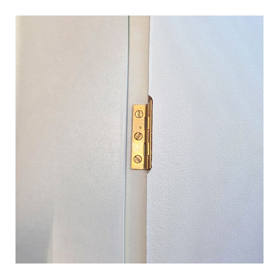 Charnière en laiton sur axe en acier inoxydable