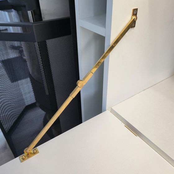 Compas à genouillère 180° en laiton poli