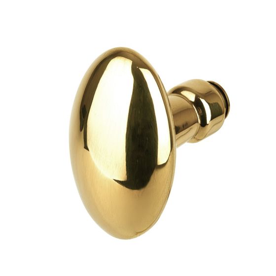 Bouton de porte olive double en laiton poli