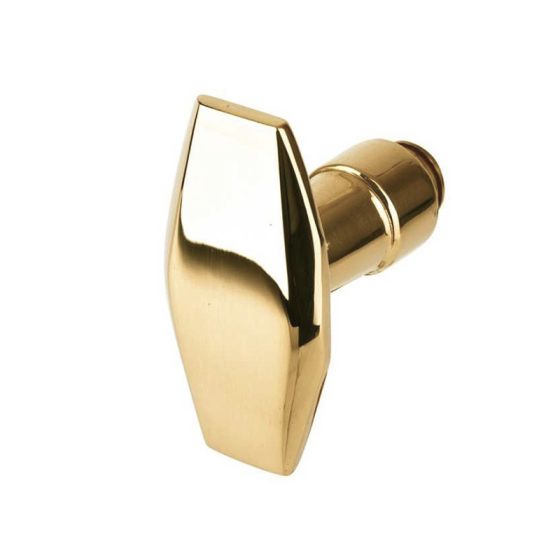 Poignée polygone à facettes en laiton massif