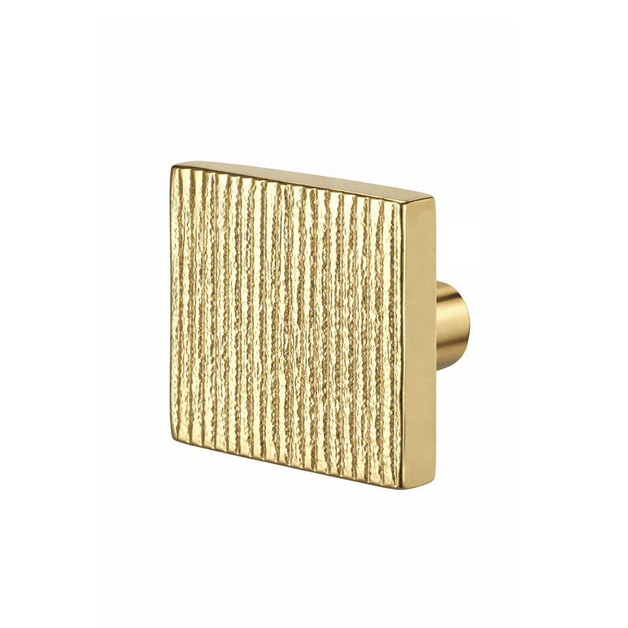 Poignée de placard carrée strié 35mm en laiton
