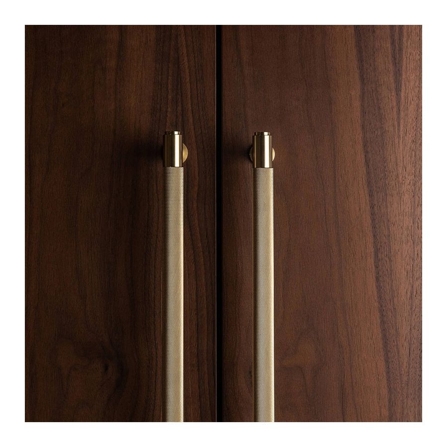 Poignée moletée laiton | Idéale pour dressing et placard