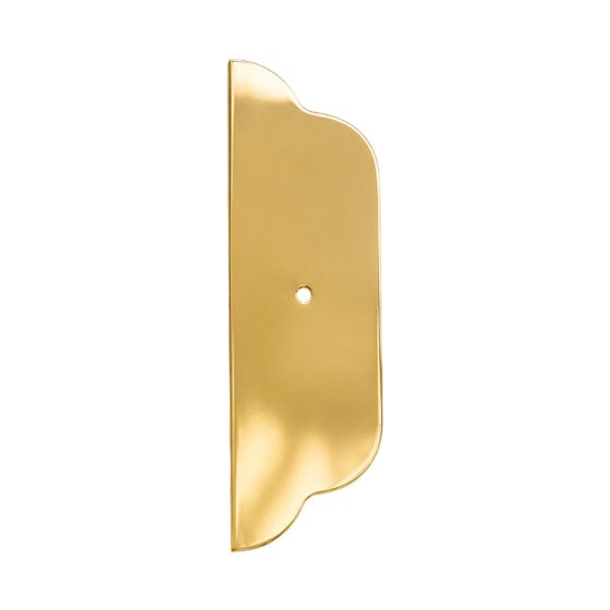 Plaque chapeau décorative laiton pour bouton de placard