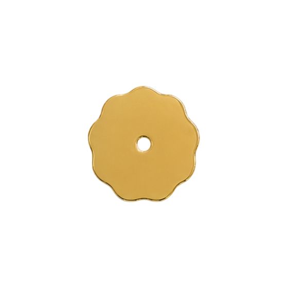 Rosace décorative en fleur pour poignée de meuble en laiton