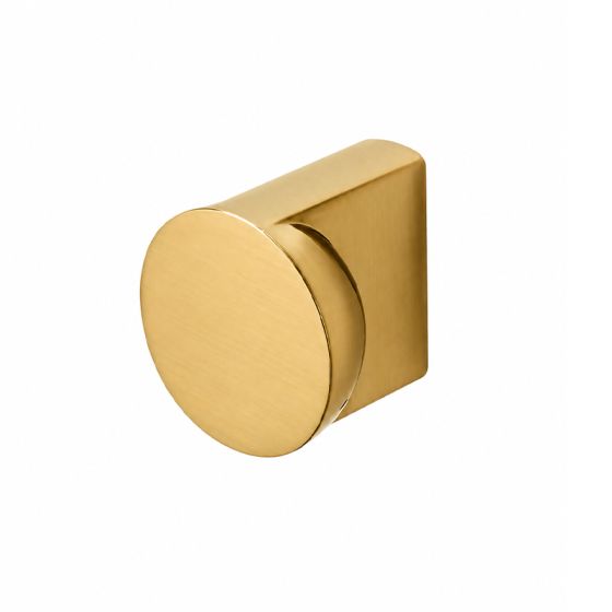 Bouton de meuble demi-sphère inversée en laiton massif