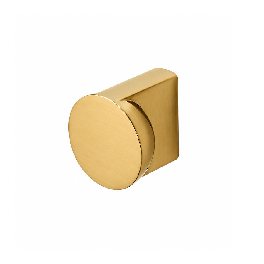 Bouton de meuble demi-sphère inversée en laiton massif