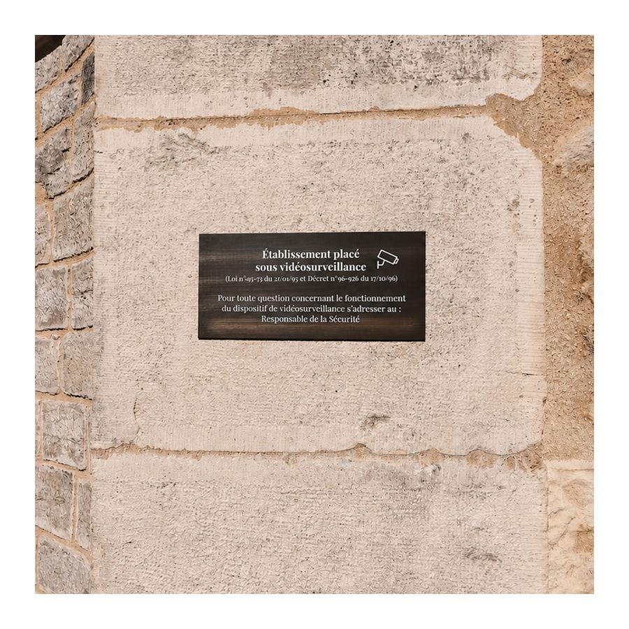 Signalétique sur mesure en laiton poli