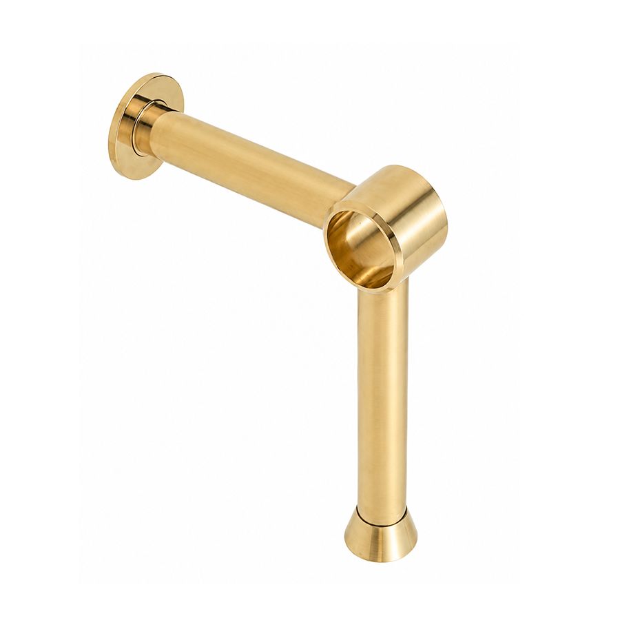 Support d'angle repose-pied de bar 40 mm de diamètre laiton massif