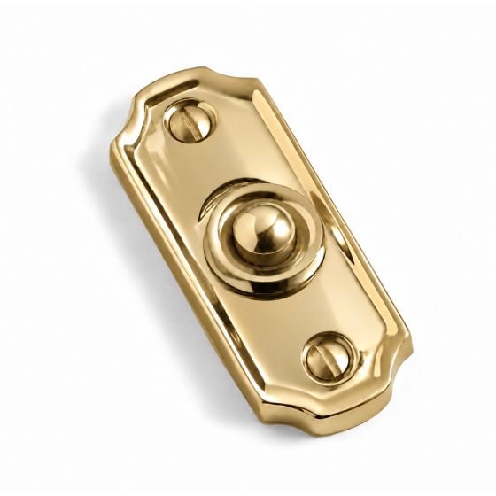 Bouton sonnette de porte laiton