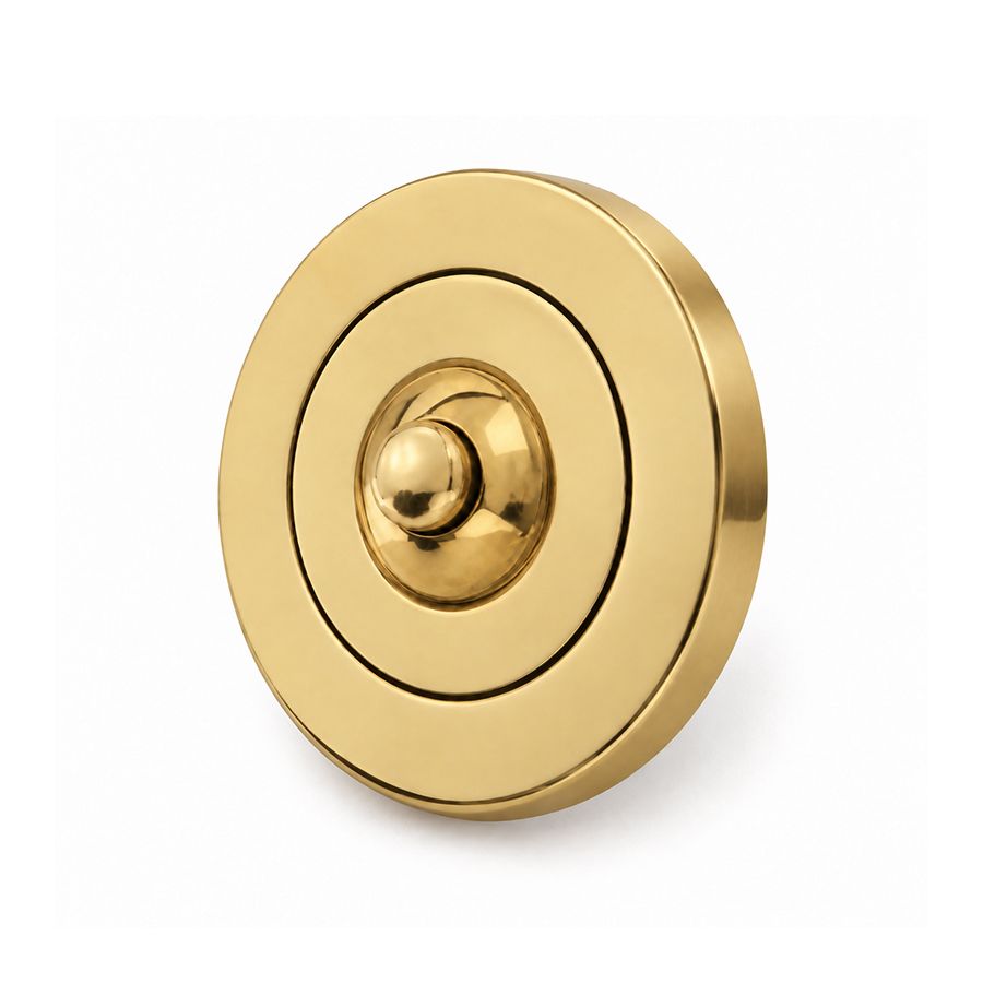Bouton de sonnette rond laiton