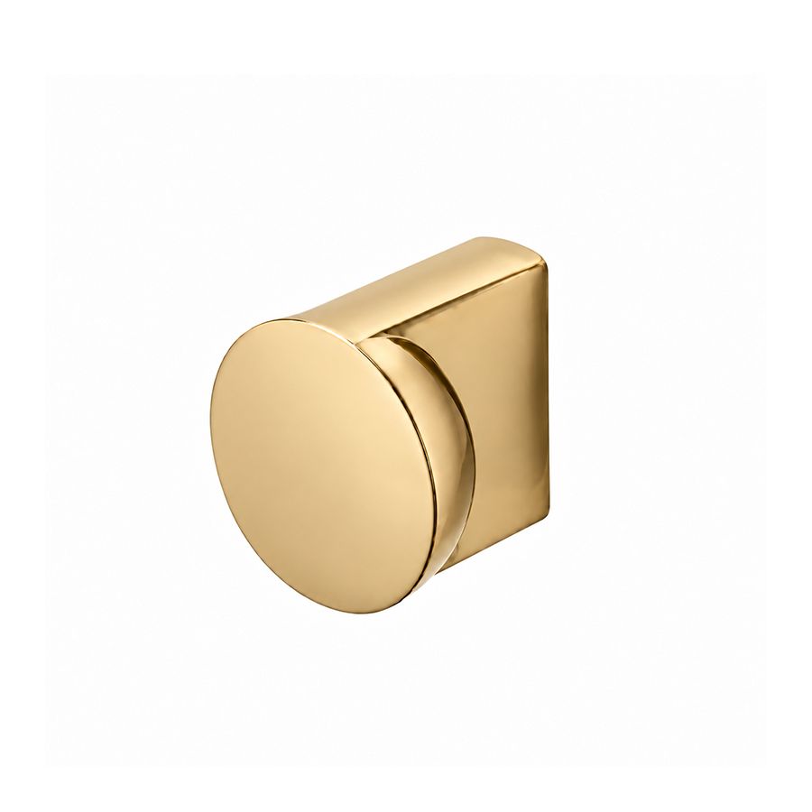 Bouton de meuble demi-sphère inversée en laiton massif