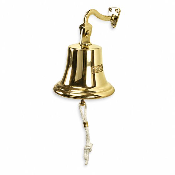 Cloche en laiton poli
