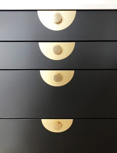 Rosace décorative pour bouton de meuble