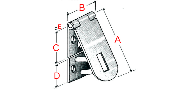 cotes fermeture porte cadenas en laiton