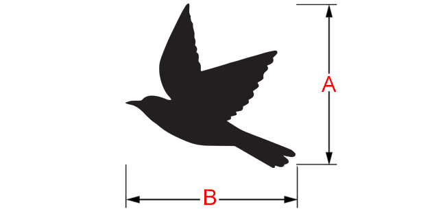 hirondelles decoratives murales laiton